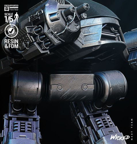Ed209 robocop 1 - ed209,, 1/4-1/24