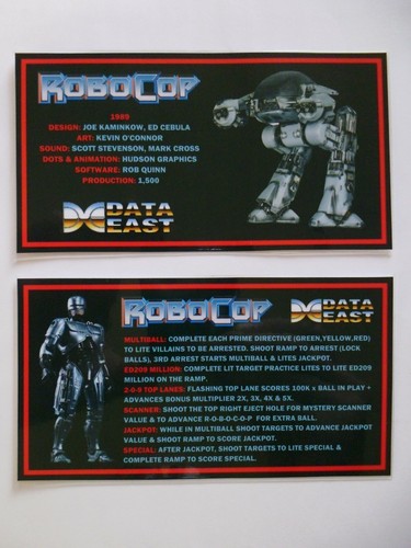 Robocop data east 1989 - *, 'robocop'